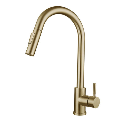 Lina Faucets - Premium Gold Stainless Steel Kitchen Sink Faucet with Pull-Out Sprayer