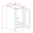 White Shaker - Full Height Single Door Single Rollout Shelf Bases - SW-B18FH1RS, SW-B21FH1RS-rstmexpress