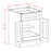 White Shaker - Double Door Single Rollout Shelf Bases-rstmexpress