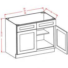 Grey Shaker - Sink Bases Kitchen Cabinet-rstmexpress