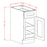 White Shaker - Single Door Double Rollout Shelf Bases SW-B182RS SW-B212RS-rstmexpress